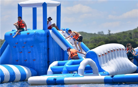 Inflatable Pool Obstacle Course